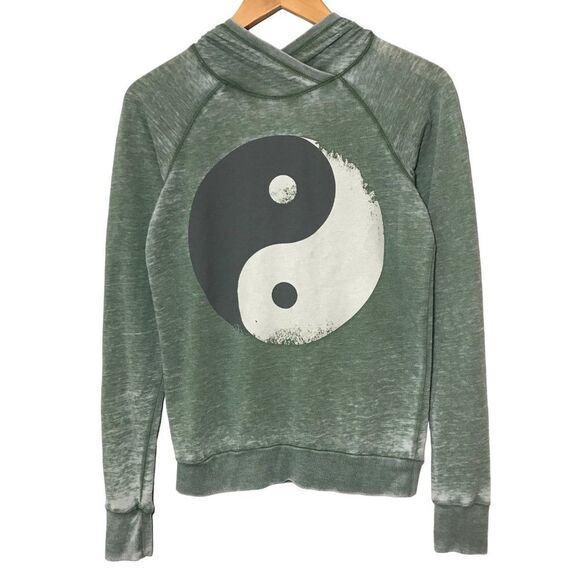 WELL WORN Los Angeles Ying and Yang Sweatshirt Hoodie Size X-Small - Picture 1 of 6
